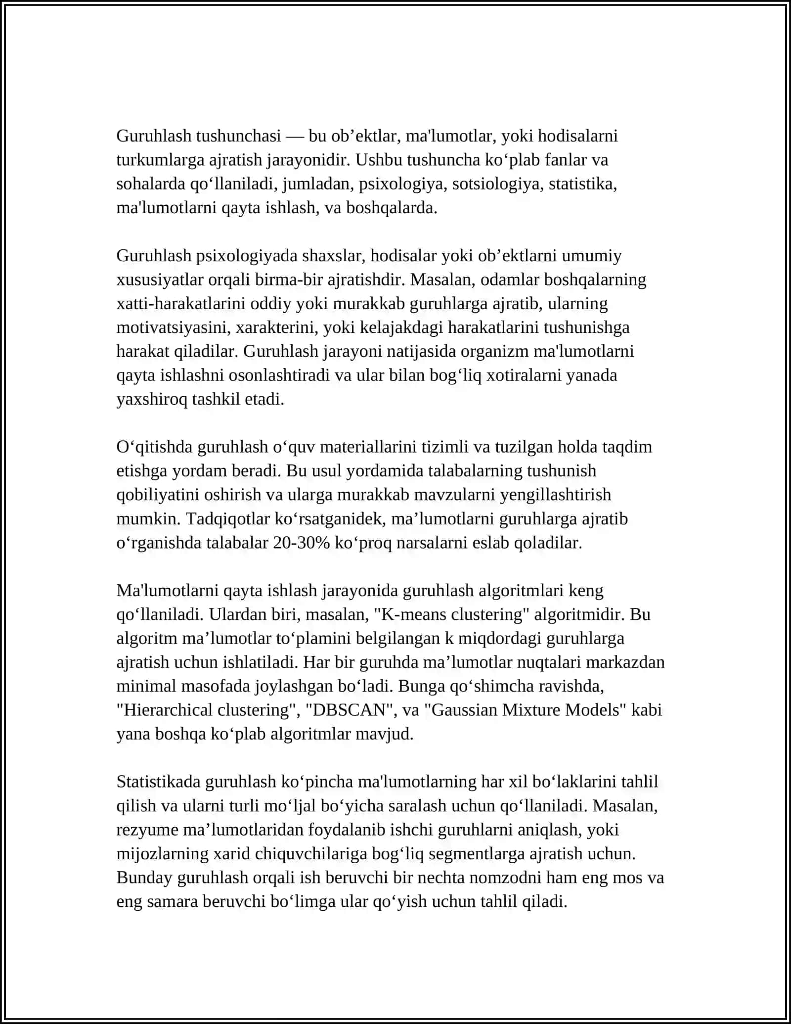GURUHLAEH VA UNING TURLARI 3