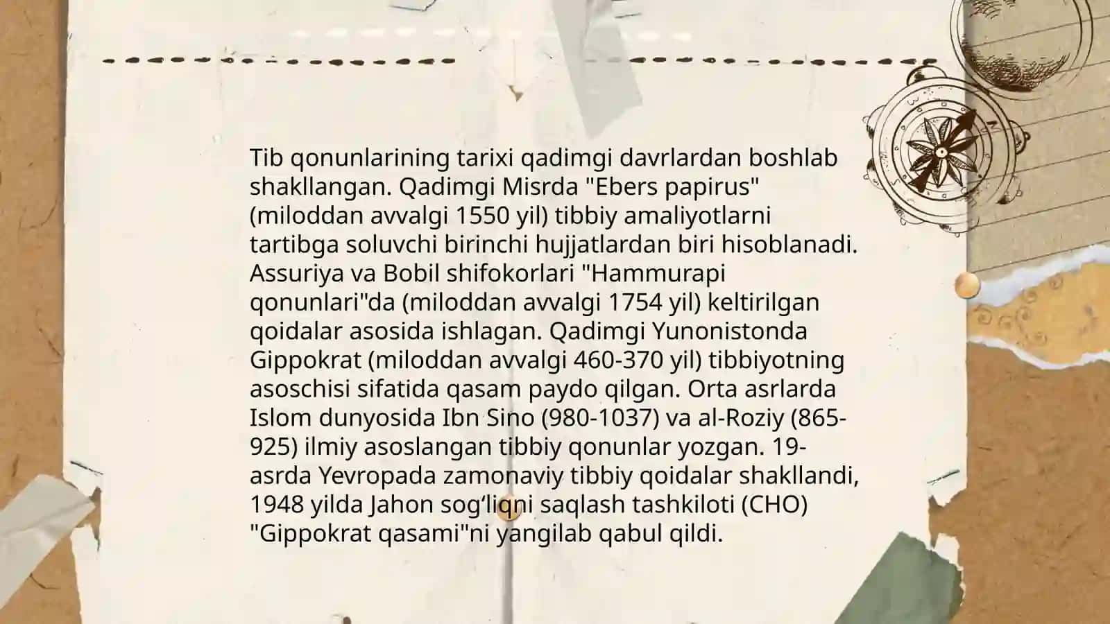 Tib qonunlari 15 varoq slayd 3