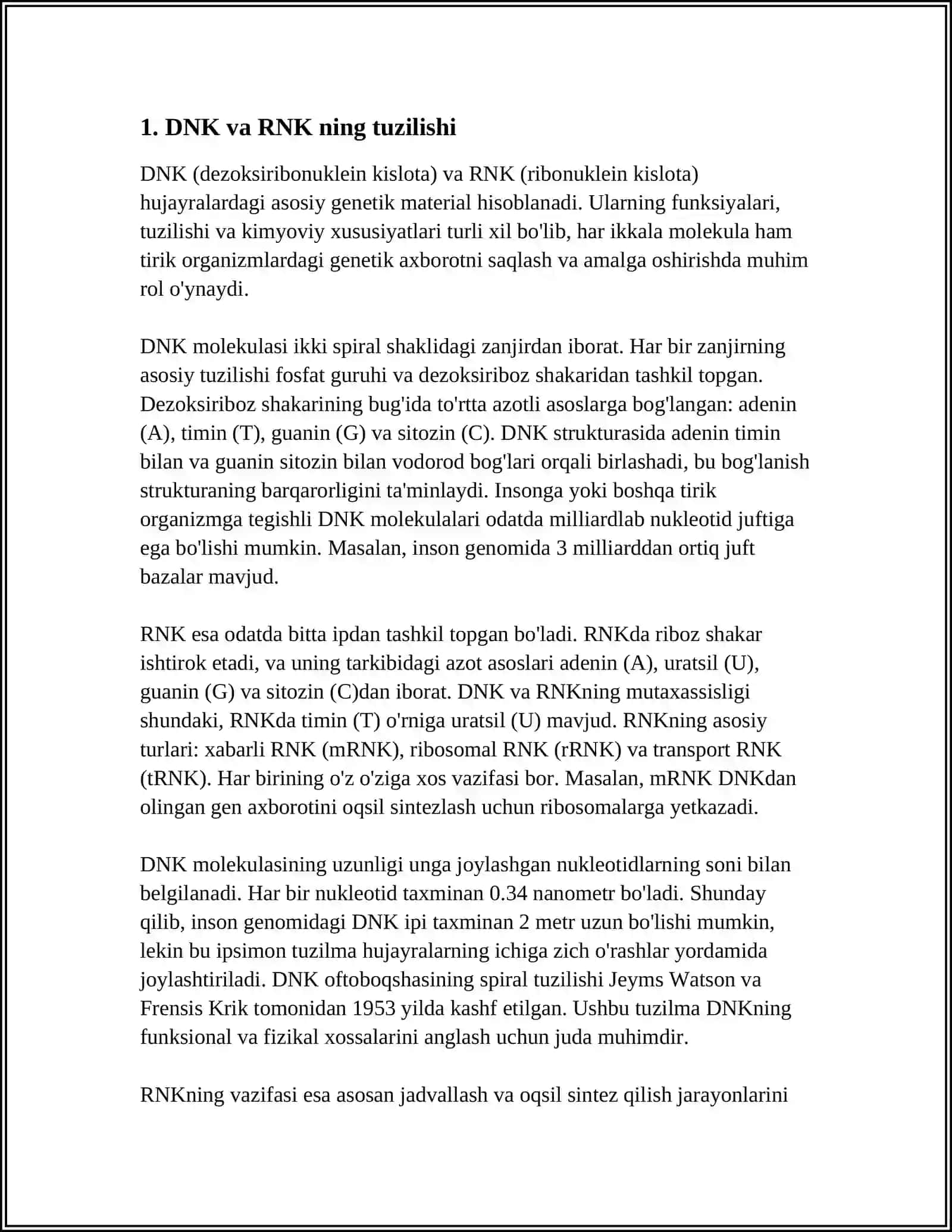 NUKLEIN KISLOTALAR 3