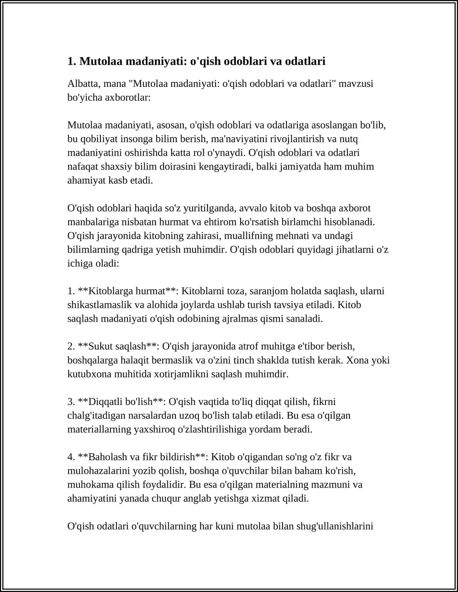 MUTOLAA VA NUTQ MADANIYATI 3
