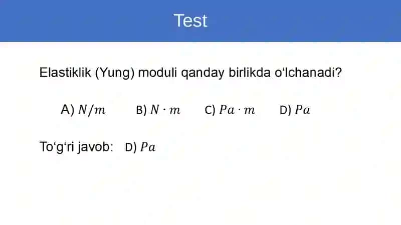 Fizika 35-mavzu. Masalar yechish 3