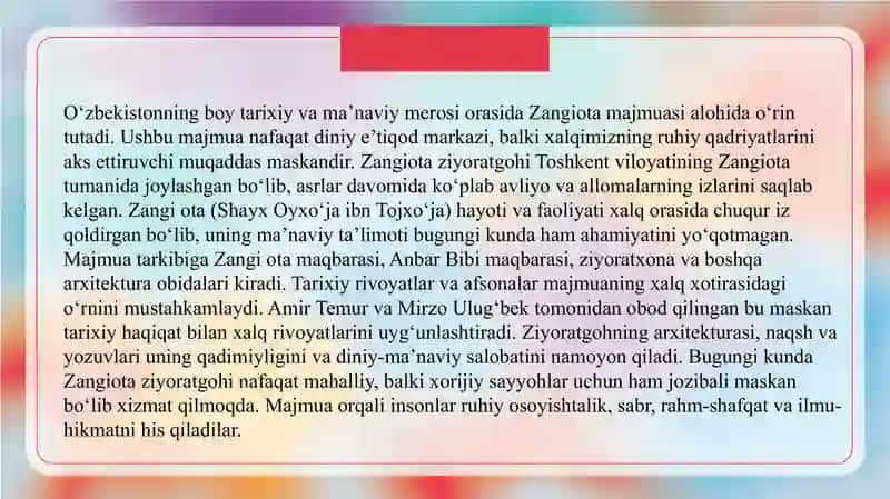 ZANGIOTA MAJMUASI  SLAYD 3