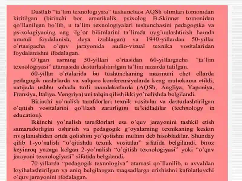 TA’LIM TEXNOLOGIYALARI 3