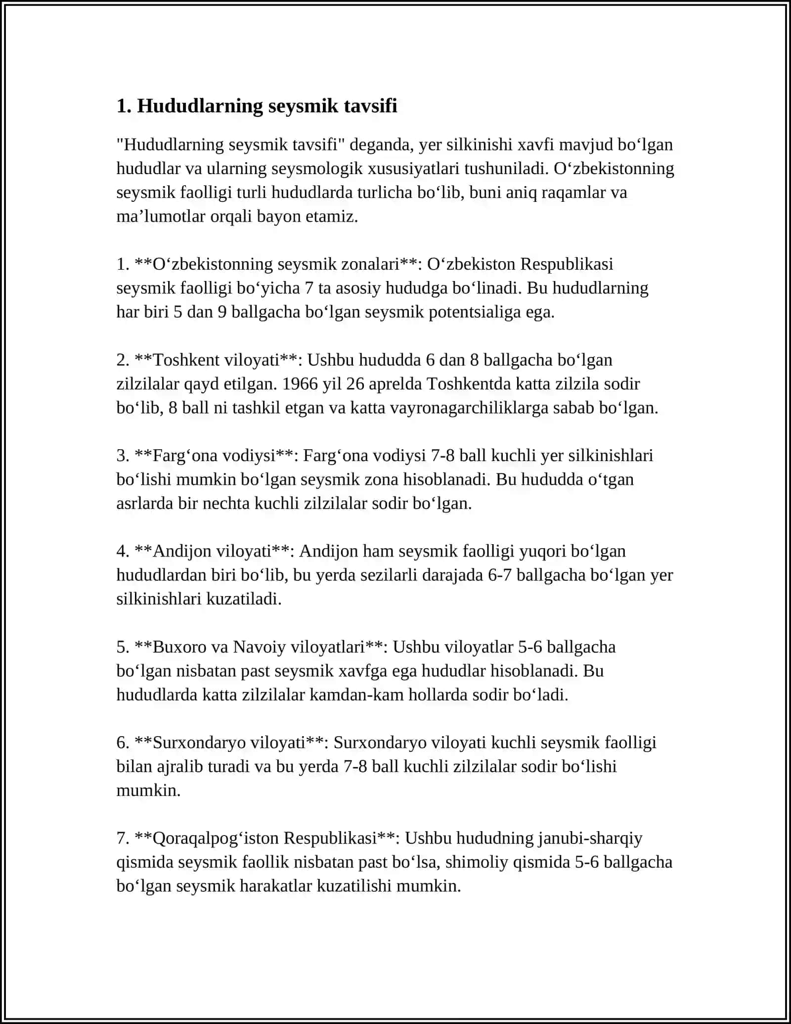 Sismik hududlarda jamoat binolarini loyĭhalash 3