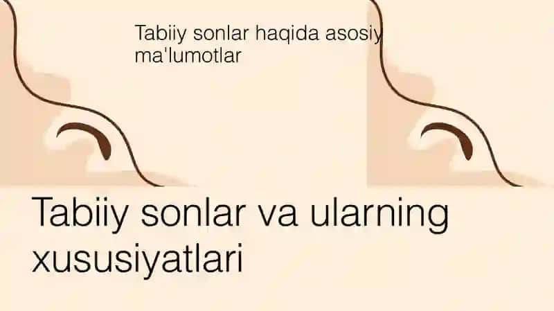 Tabiiy, butun va ratsional sonlar 3
