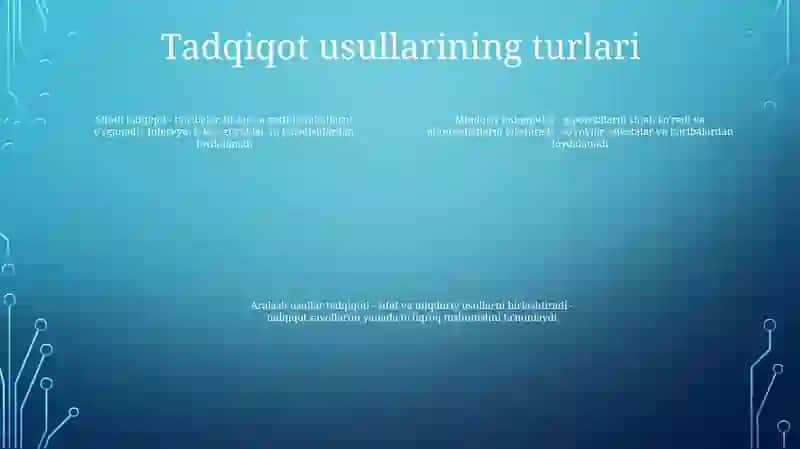 Tadqiqot Metodlarini Tanlash Va QoʻLlash YoʻLlari 3