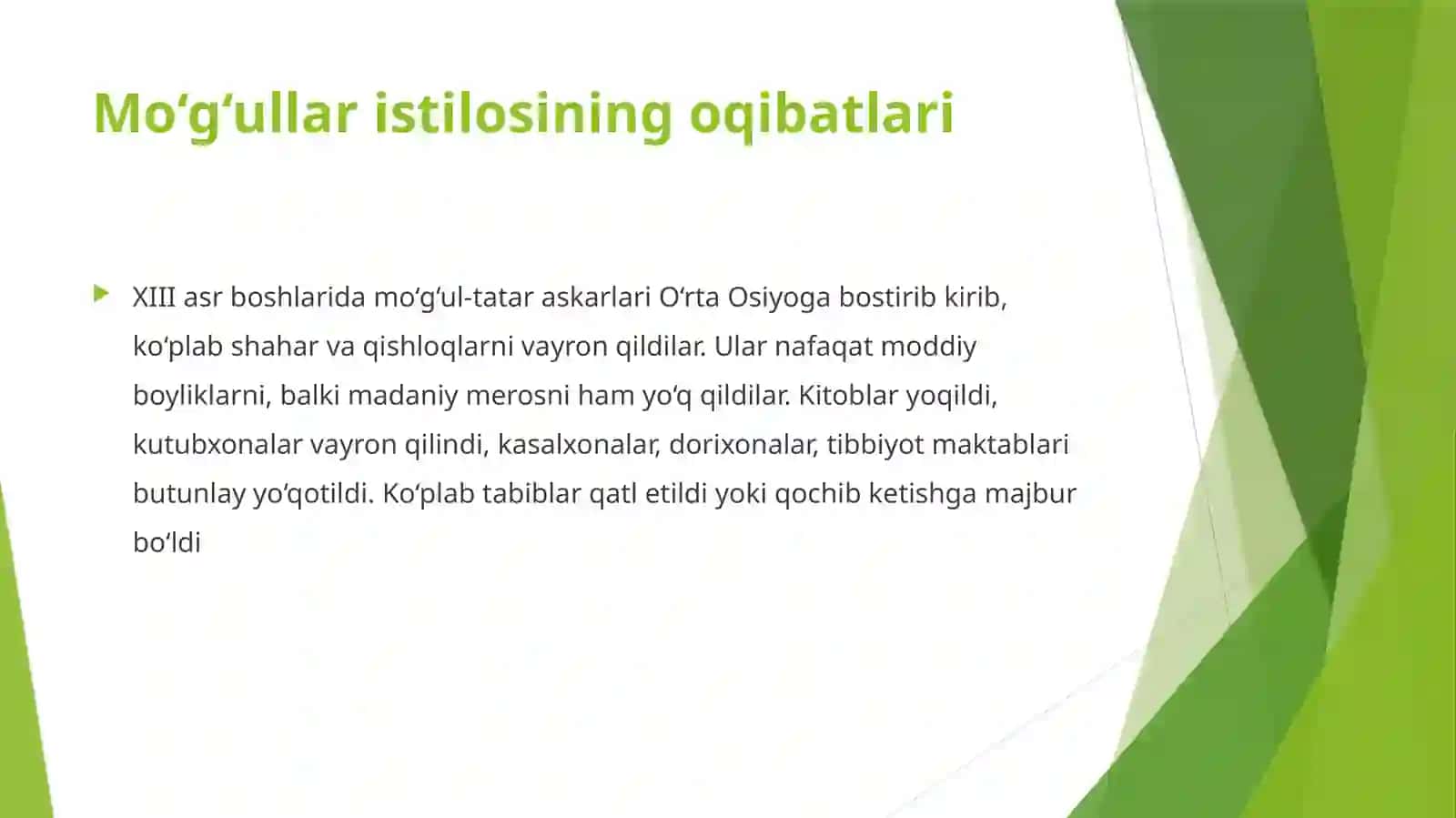 Temuriylar davrida O‘zbekiston hududida tibbiyotning rivojlanishi 3