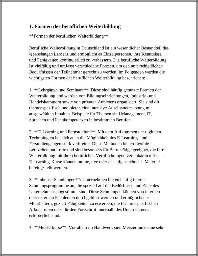 Formen der beruflichen Weiterbildung 3