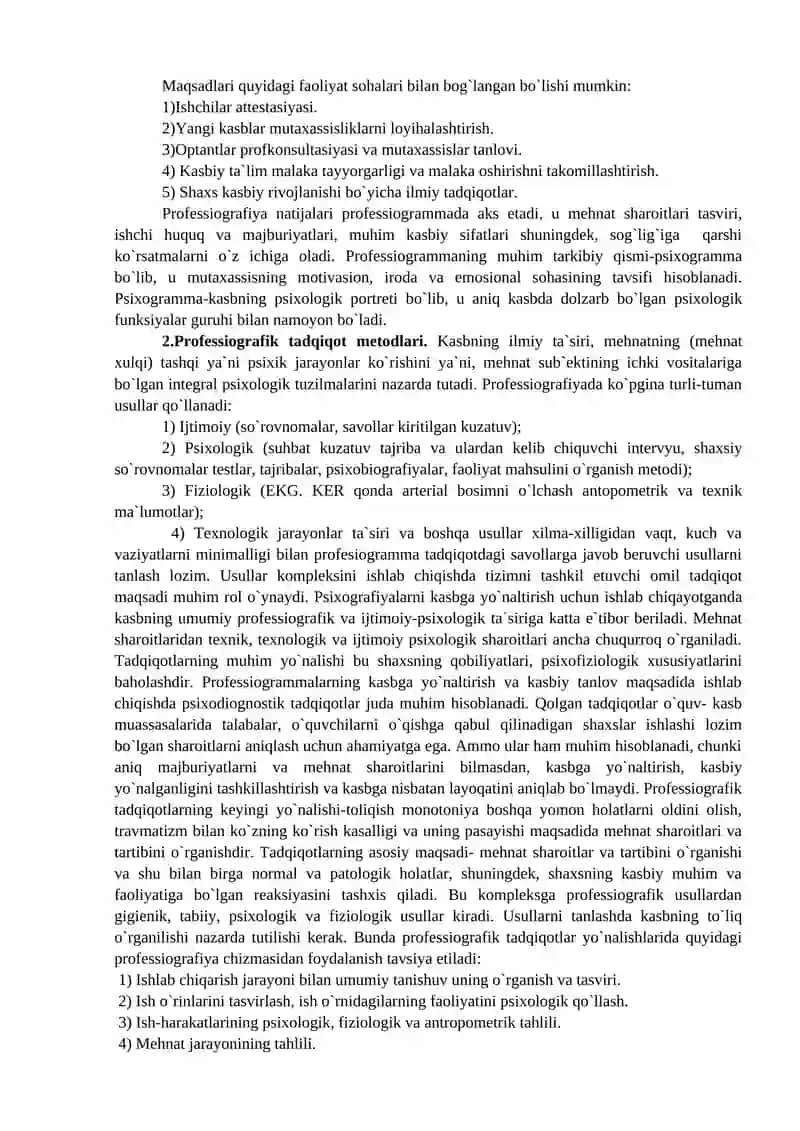 Kasblar va ularning (professiogramma) klassifikasiyasi 3