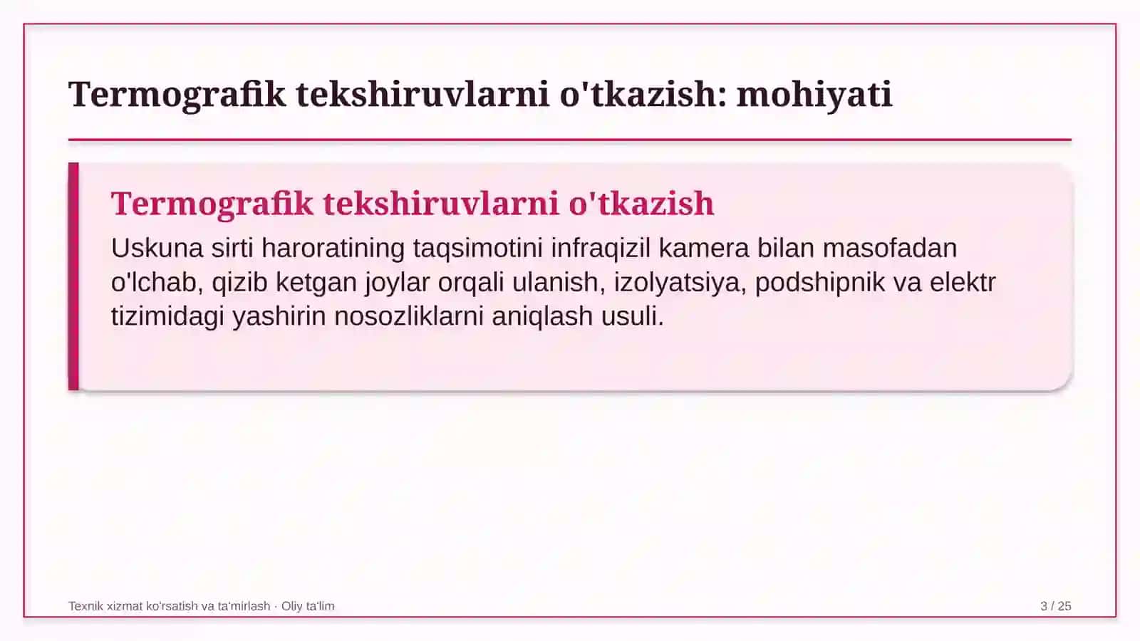 quvur transportida termografik tekshiruvlarni o'tkazish 2828 3
