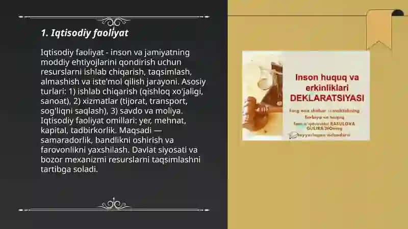 Iqtisodiy faoliyat 3