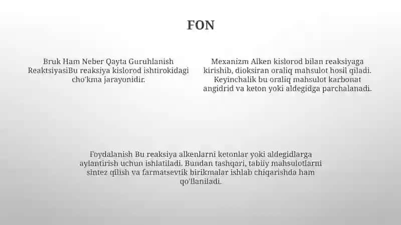 Bruk Ham Neber Qayta Guruhlanish Reaksiyalari 3
