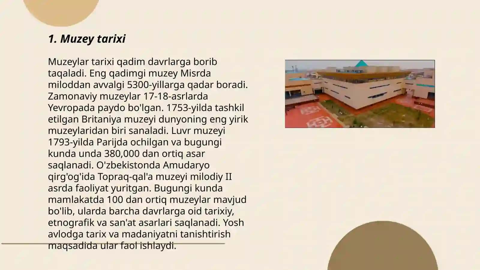 Muzeylar tarixi 3