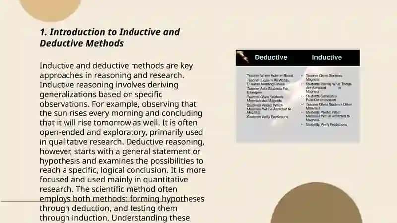 Inductive and deductive methods in English 3