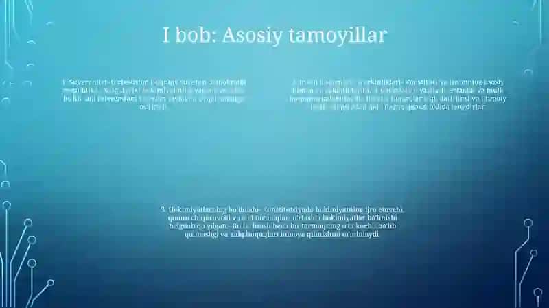 OʻZbekiston Respublikasi Konstitutsiyasi 3