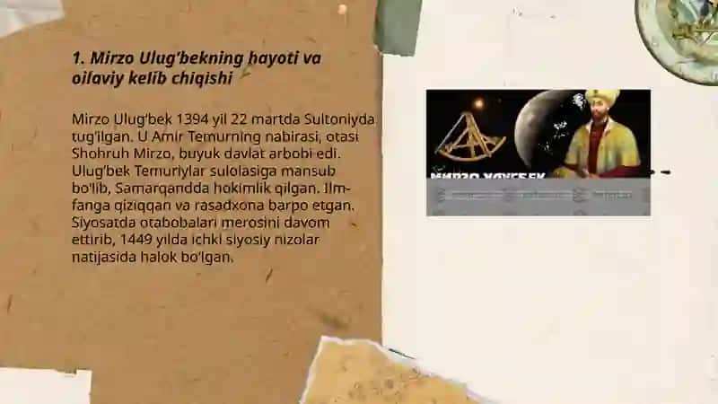 Mirzo Ulug‘bek - davlat arbobi va buyuk olim 3