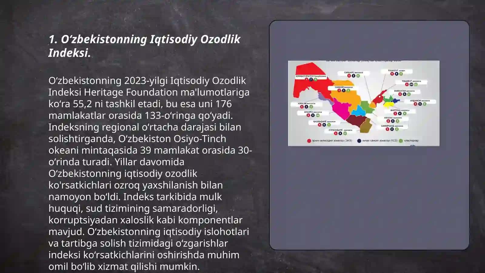 Oʻzbekistonning Xalqaro reytingdagi koʻrsatkichlari 3