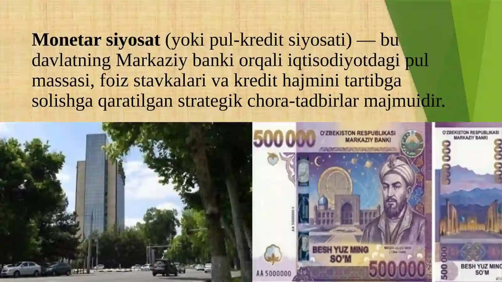 Monetar siyosatning nazariy asoslari 3