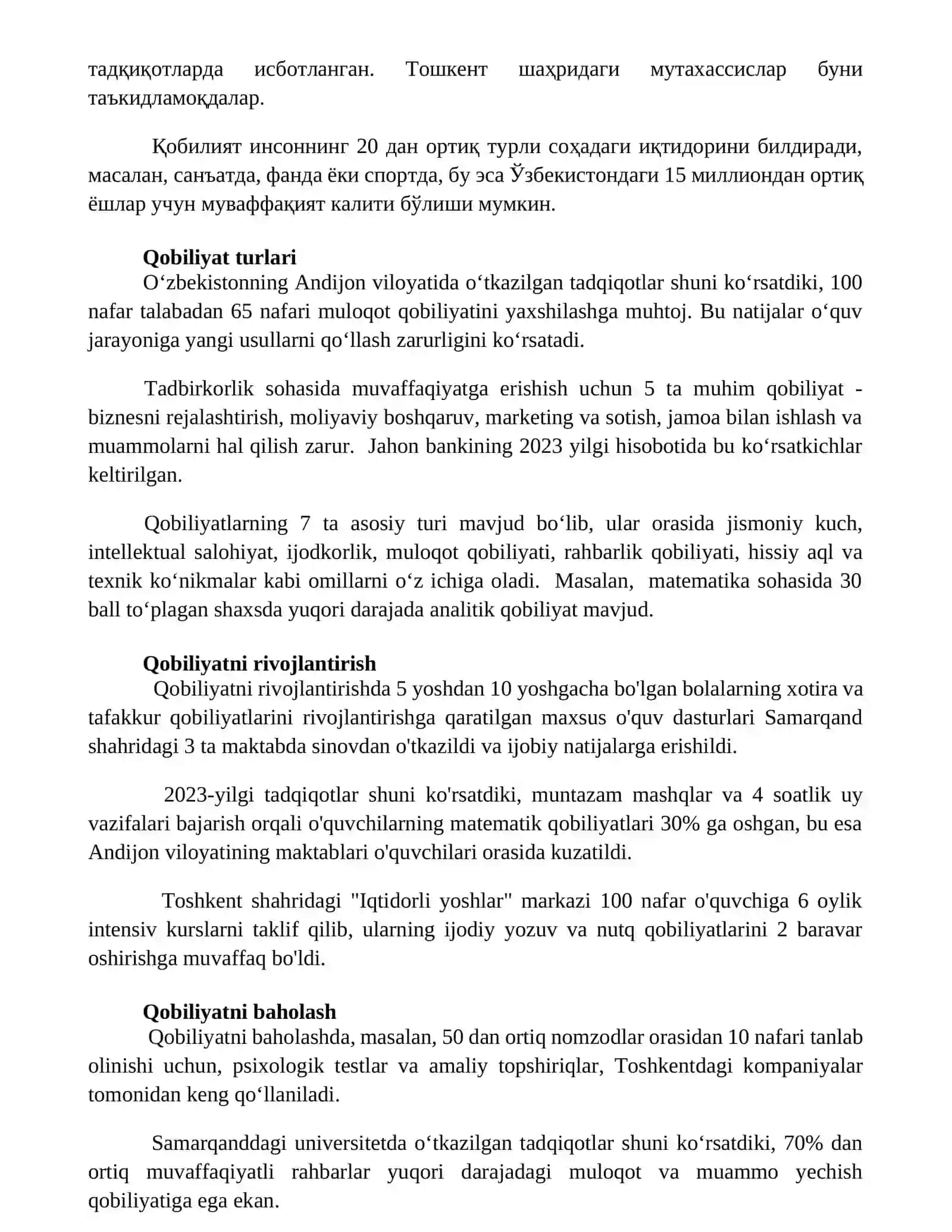 Qobiliyat 3
