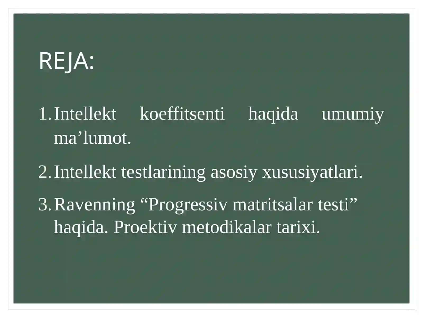 INTELLEKT PSIXODIAGNOSTIKASI 3