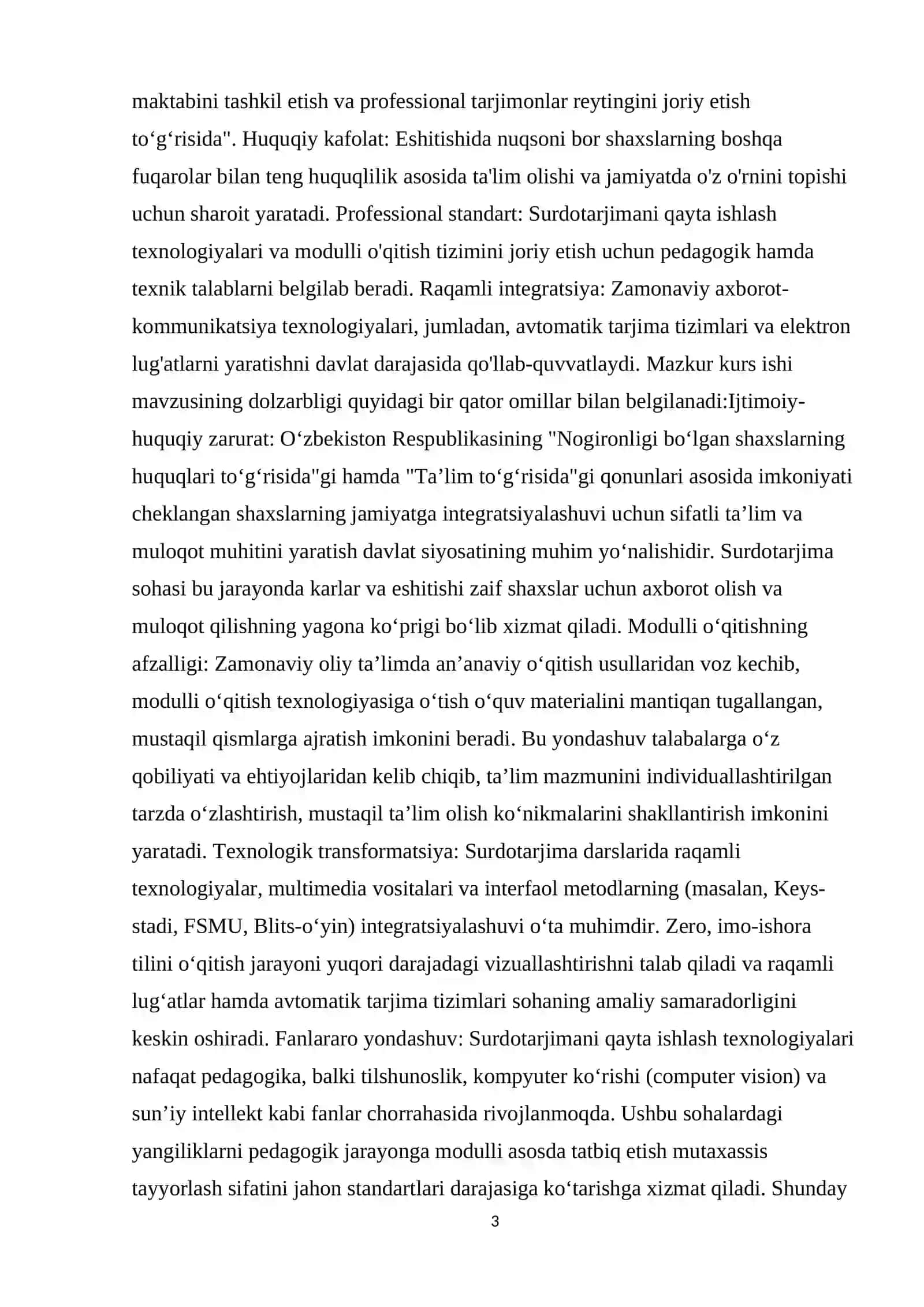 Surdotarjima ta’limida modulli o‘qitish 3