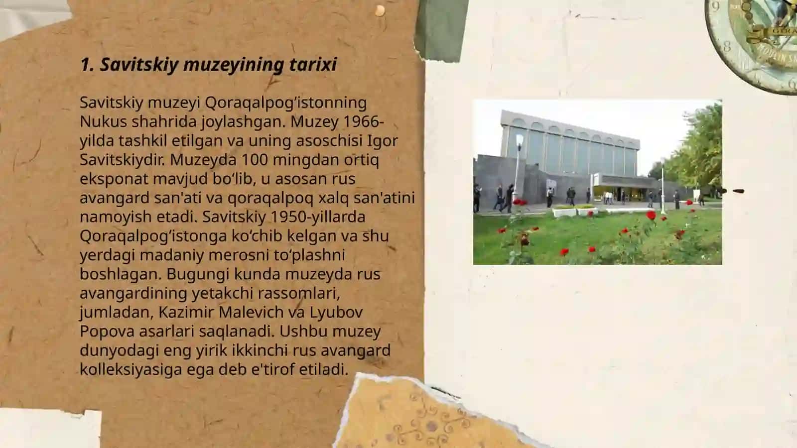 Qoraqalpogʻiston Respublikasi I.V. Saviskiy nomidagi davlat muzeyi 3