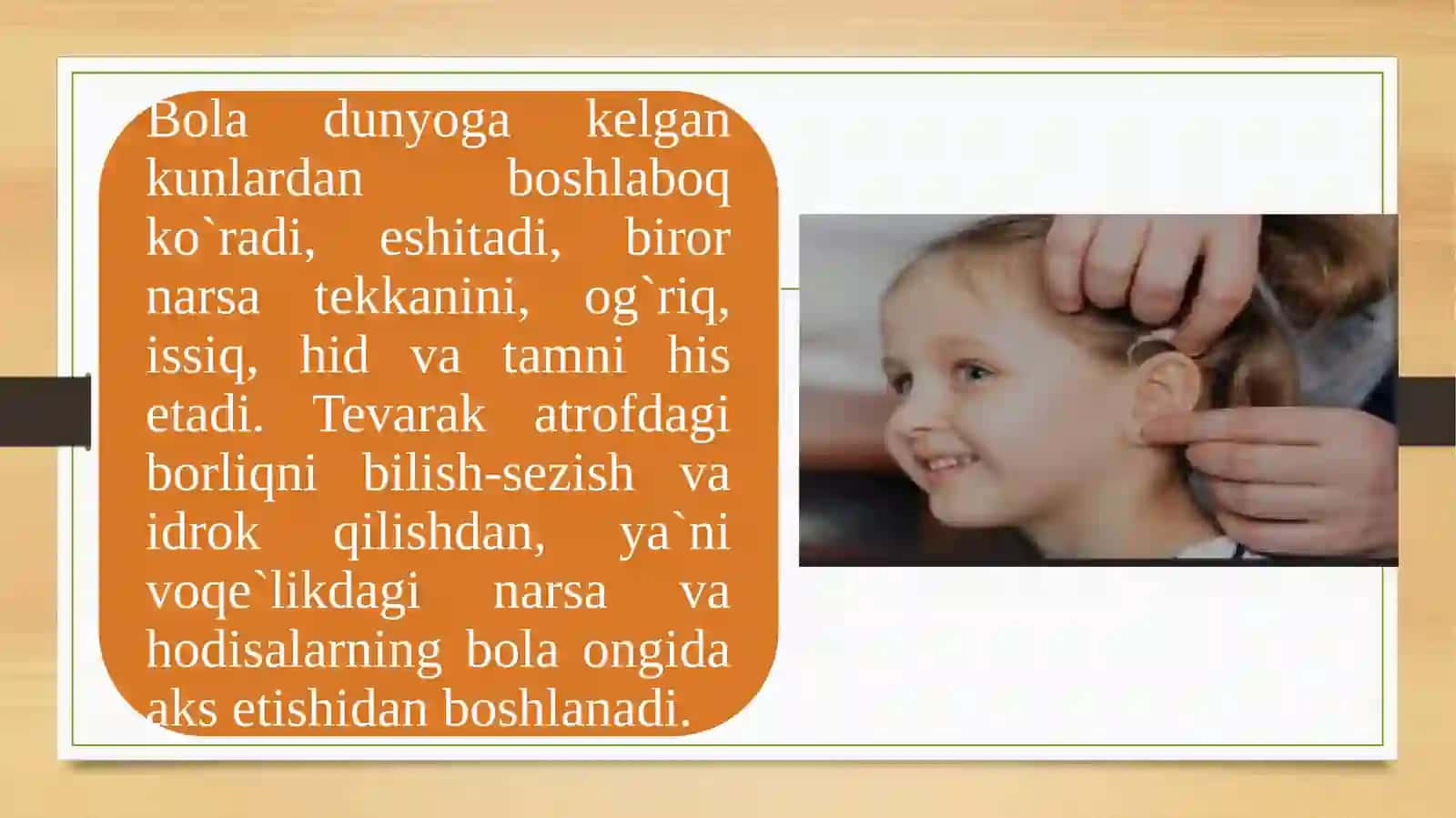 Eshitishida nuqsoni boʻlgan bolalar turlari 3