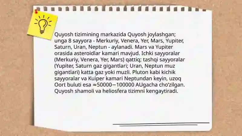 Quyosh sistemasi va sayyoralar 3