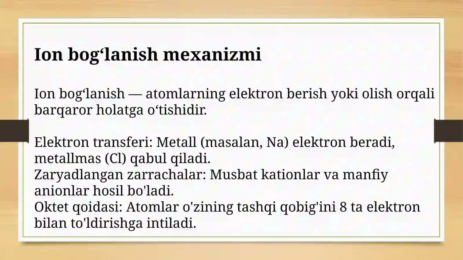 Ion bogʻlanishli kristallar 3