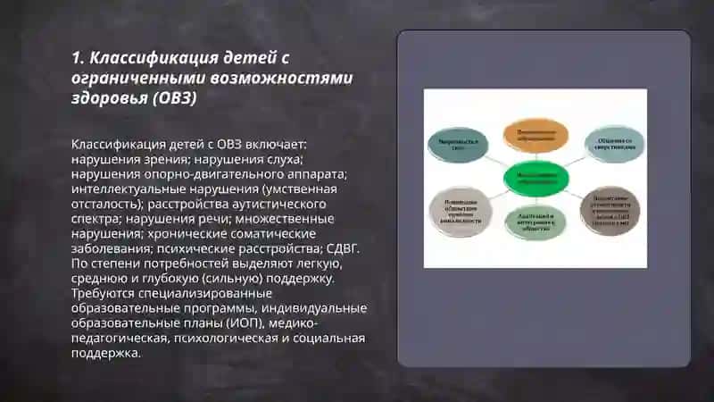 Типы детей с ограниченными возможностями и их вовлечение в инклюзивное образование 3