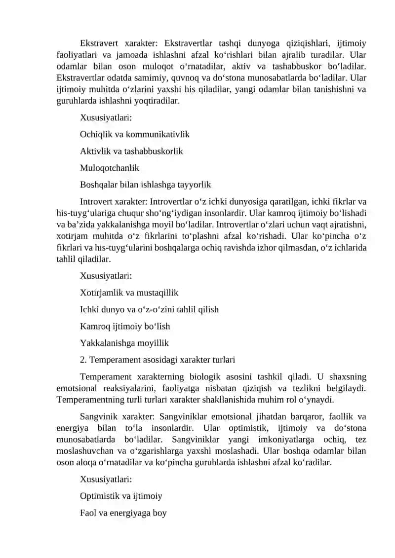 Xarakter tushunchasi 3