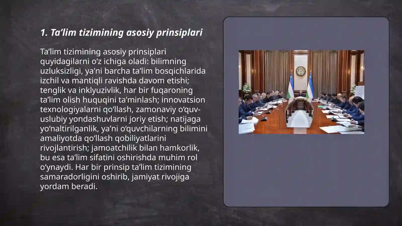 Taʼlim tizimining asosiy prinsiplari 3