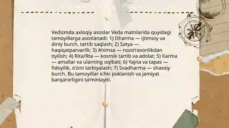 Vedizmning axloqiy qarashlari 3