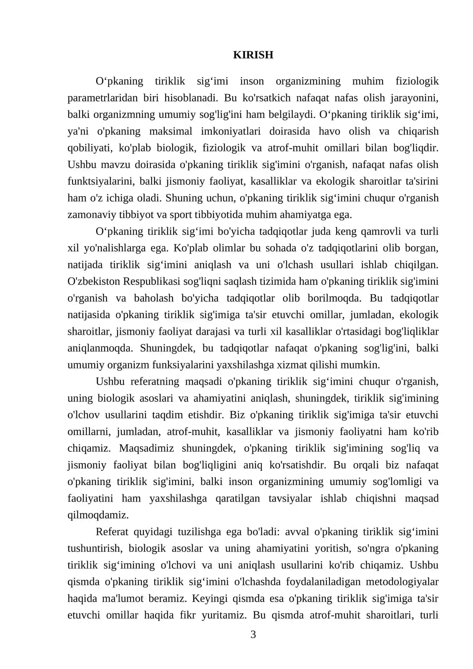 O'pkaning tiriklik sigʻimi 3