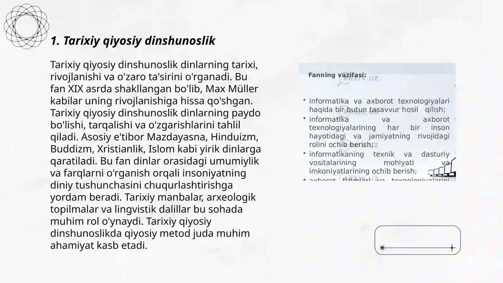 Tarixiy qiyosiy dinshunoslik 3