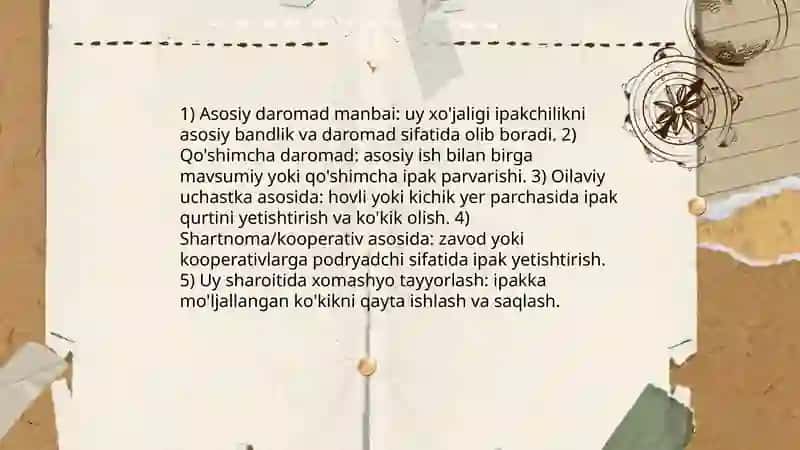 Ipakchilik bilan bogʻlanish turlari 3