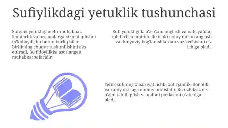 Sufiylikdagi yetuklik tushunchasi 3