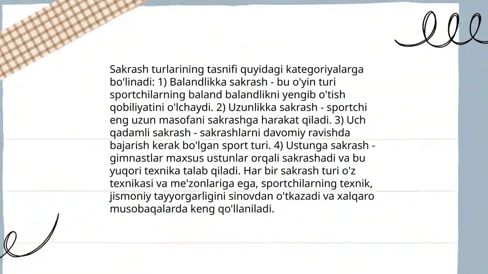 Sakrash turlari texnikasi va oʻrgatish uslubiyati 3