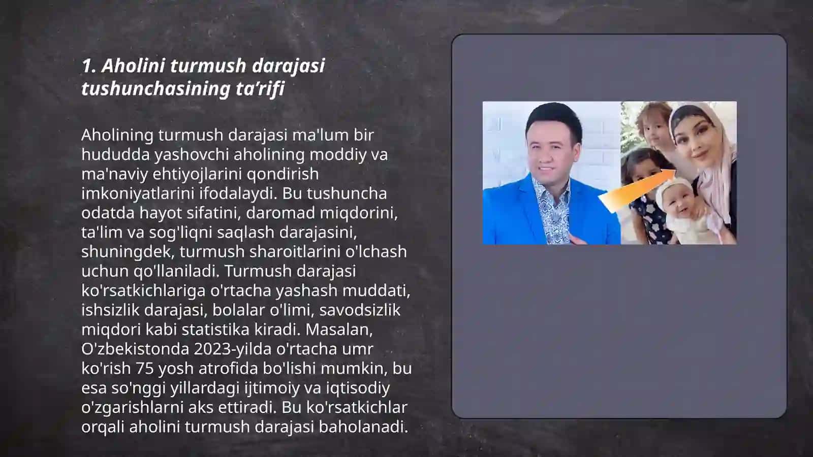 Aholini turmush darajasi tushunchasi 3