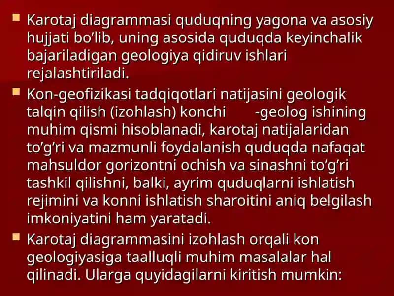 Quduqlarni kon geofizik tadqiqot qilish 3