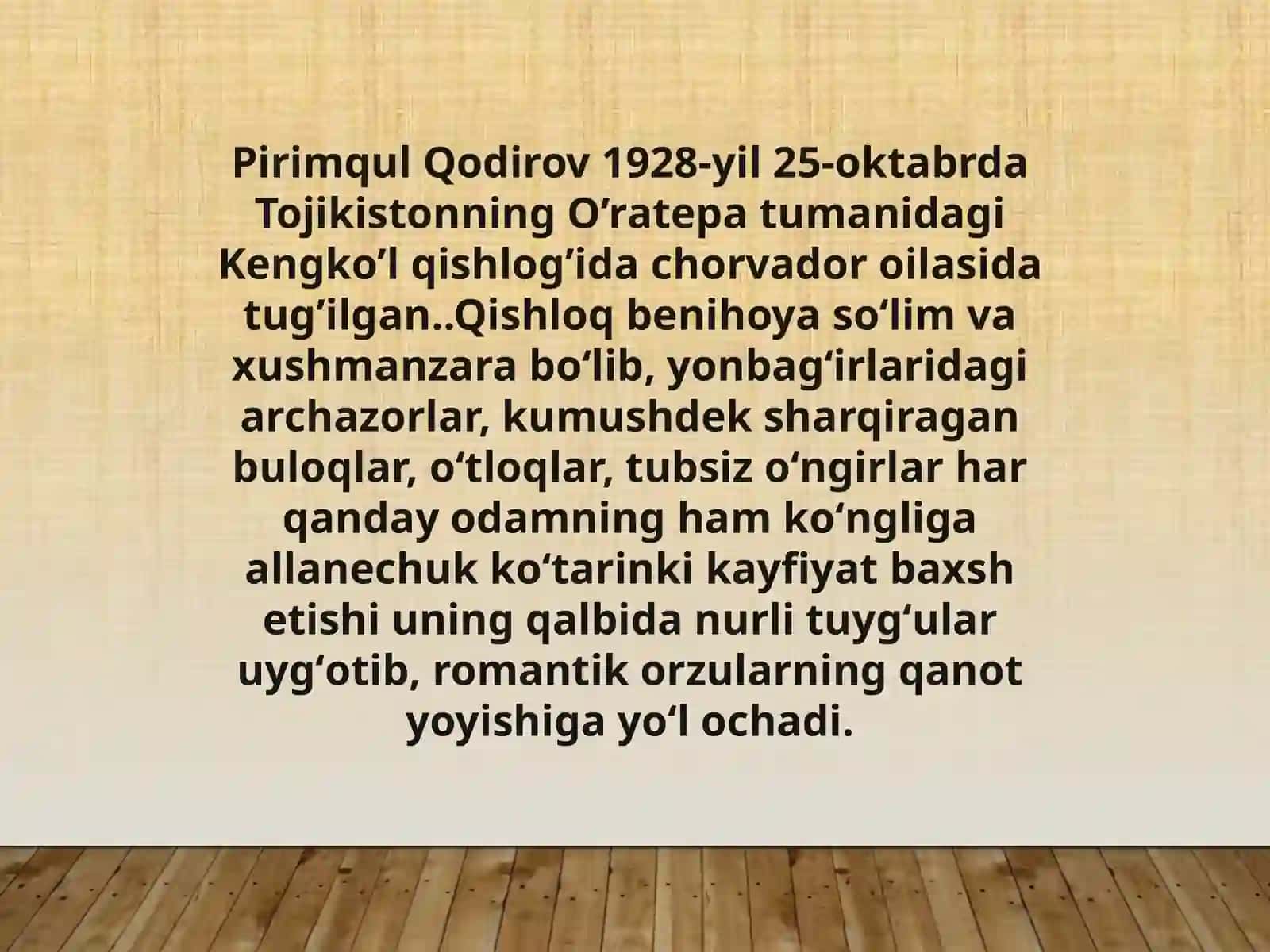 Pirimqul qodirov hayoti va ijodi 3