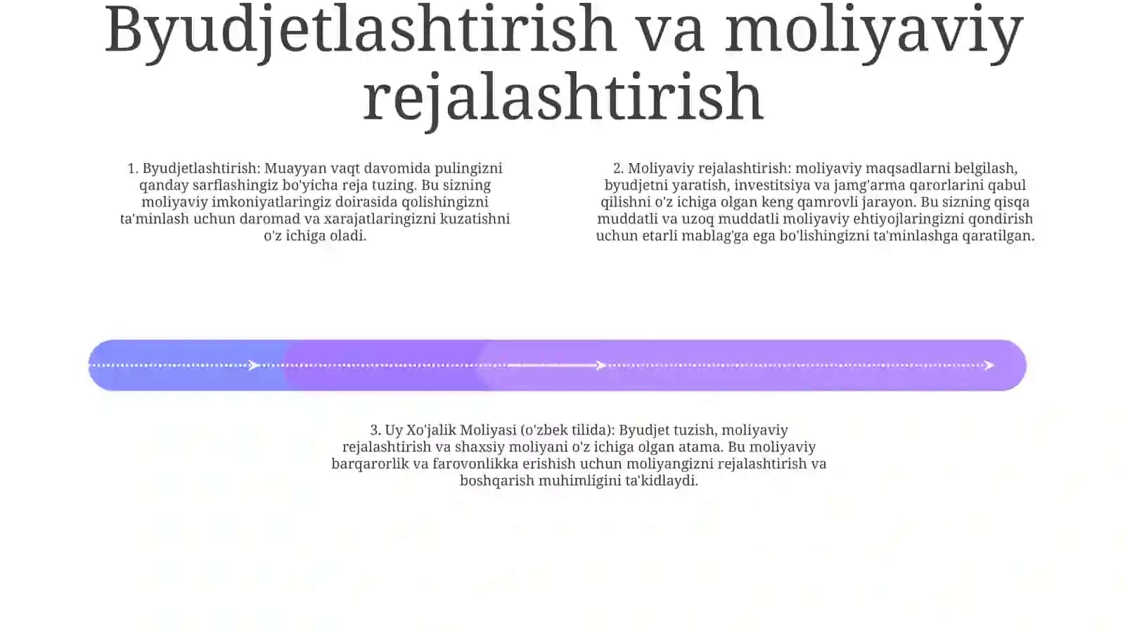 UyXo'JalikMoliyasi 3
