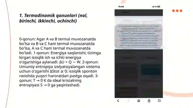 Termo denomika va kimyoviy denomika 3