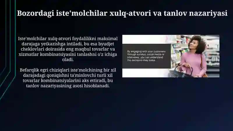 Isteʼmolchilarning bozordagi xatti-harakati va uning tanlovi nazariyasi 3