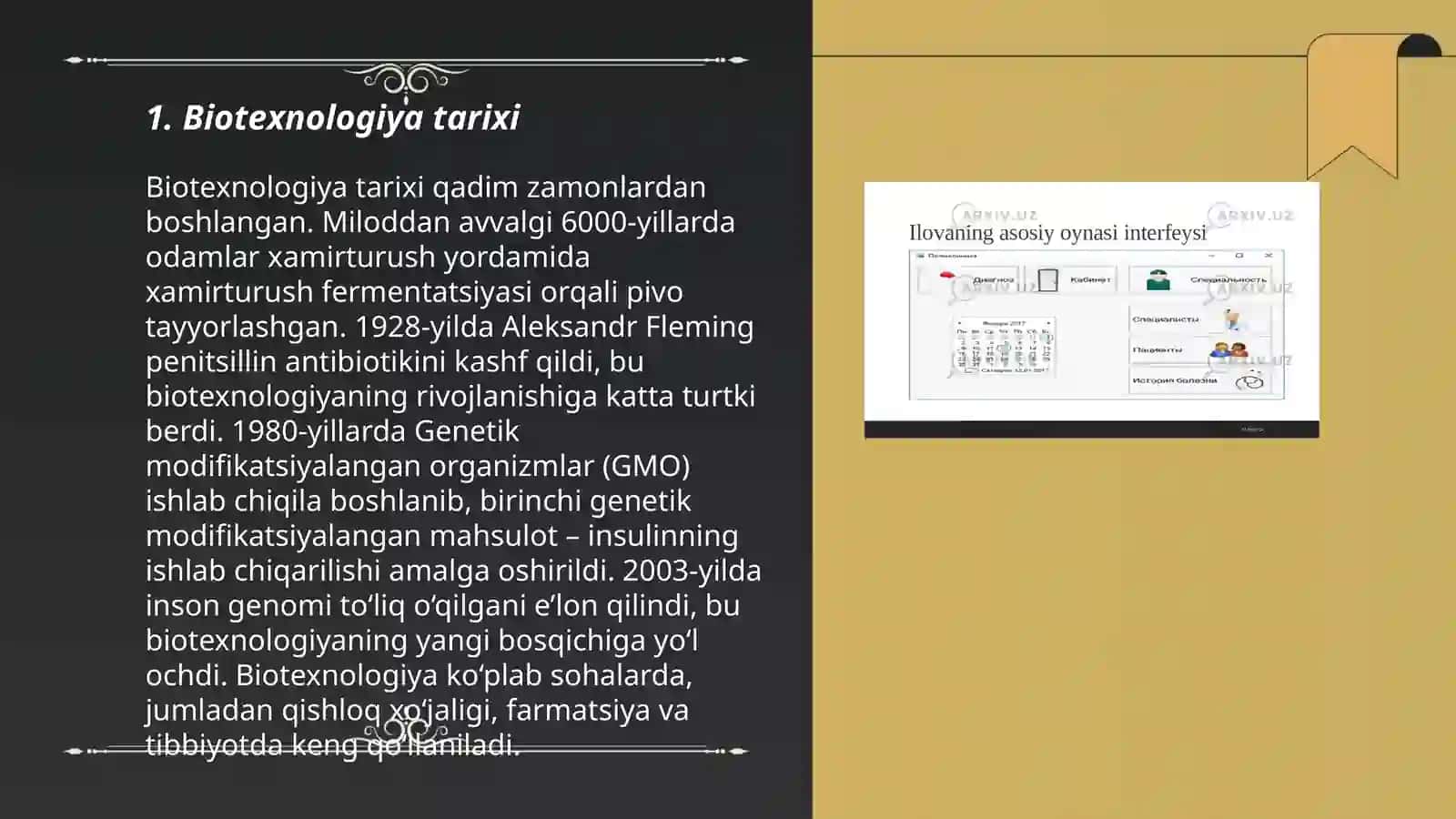 Internet axborot resursdan foydalanib biotexnalogiya sohasiga oid axborotlar bazasini tuzish 3