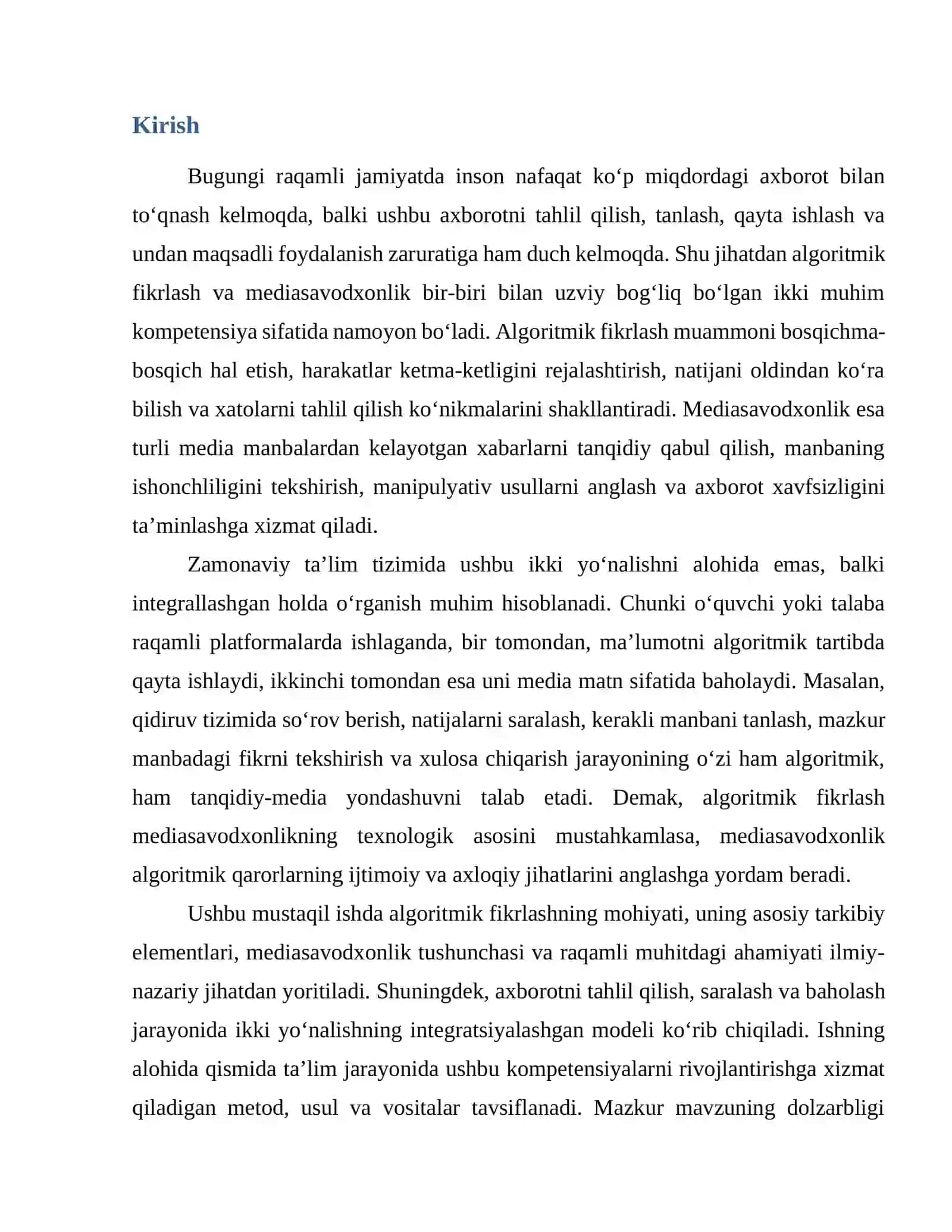 Amaliy matematika yo’nalishi 3