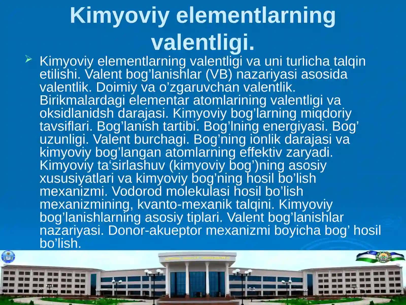 Kimyo muhandisligi ta’lim yo’nalishi 3