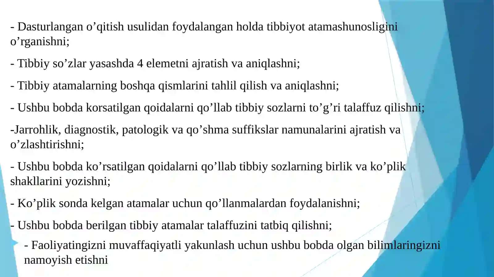 Lotintili Tibbiy Terminologiya 3
