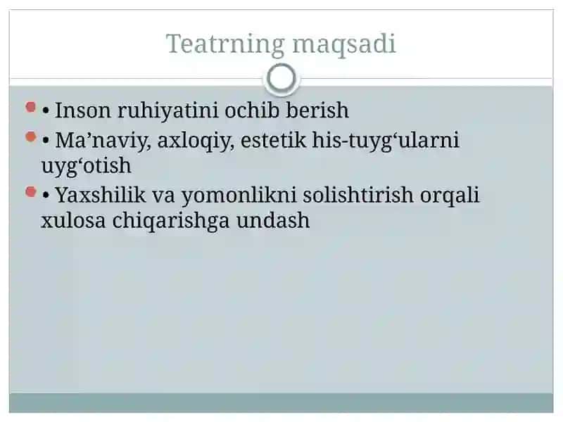Teatr tushunchasi va xususiyatlari 3