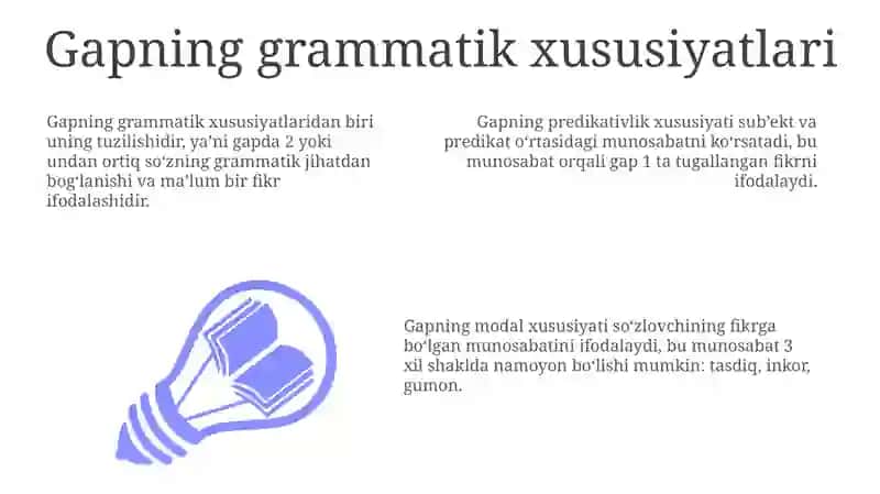 Gap. Gapning ifoda maqsadiga koʻra turlari 3
